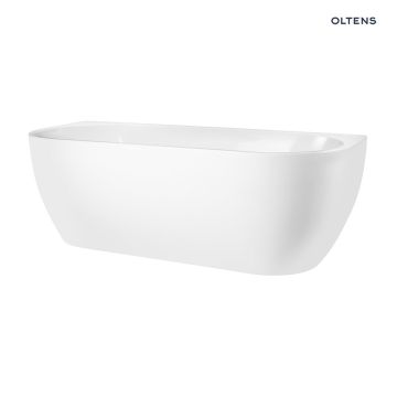 Oltens Begna wanna wolnostojąca przyścienna 170x75 cm akrylowa owalna biały połysk