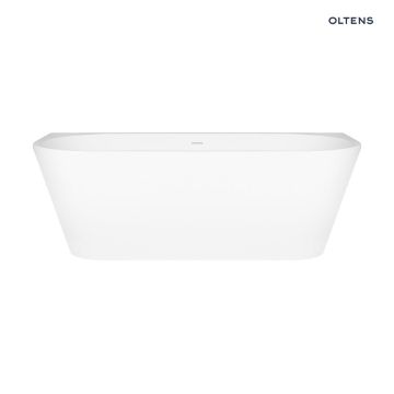 Oltens Delva wanna wolnostojąca przyścienna 170x80 cm akrylowa owalna biały połysk