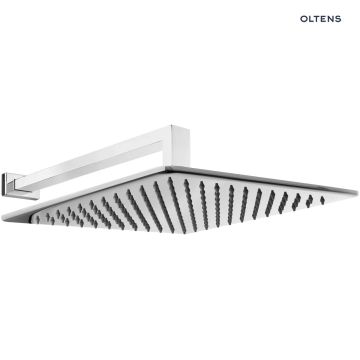 Oltens Sondera (S) Lagan (S) deszczownica 30 cm kwadratowa z ramieniem ściennym chrom