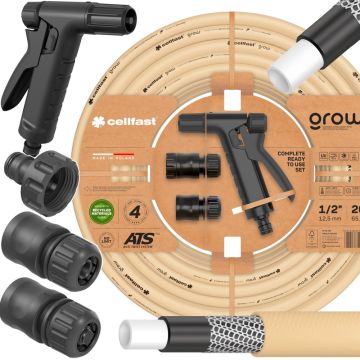 Zestaw Zraszający GROW 1/2'' Wąż 20m 4-warstwy Cellfast