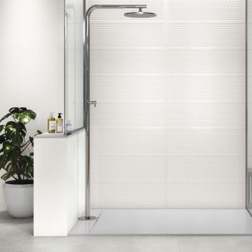 Płytka ścienna 40X120 Baldocer clinker snow rett semi-shiny