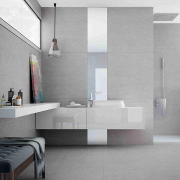 Płytki ścienne 30x90 Argenta Light Stone Score Grey