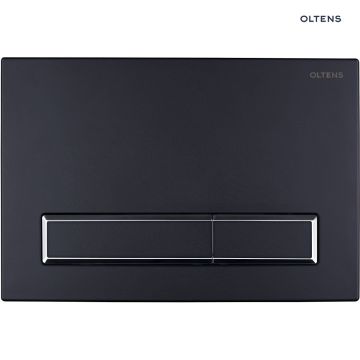 Oltens Torne przycisk spłukujący do WC czarny mat/chrom/czarny mat