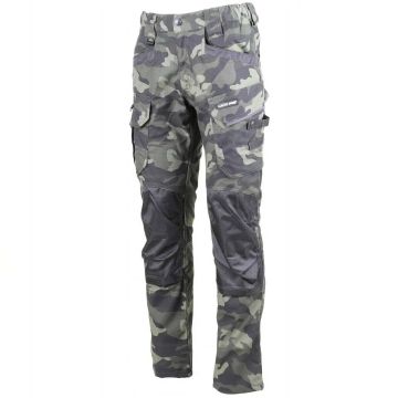 Spodnie robocze bojówki slim fit moro